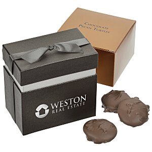 Fancy Favor Gift Box - Pecan Turtles Main Image