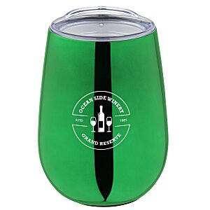 Metallic Shine Vacuum Wine Cup - 10 oz. Main Image