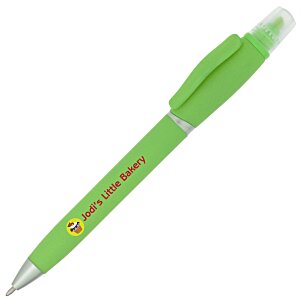 Soft Touch Twist Pen/Highlighter - Full Color Main Image