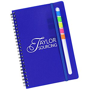 Sydney Spiral Notebook with Color Sticky Flags Main Image