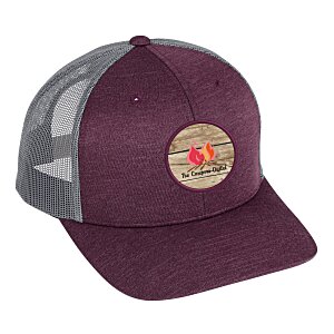 Zone Sonic Heather Trucker Cap - Full Color Patch Main Image