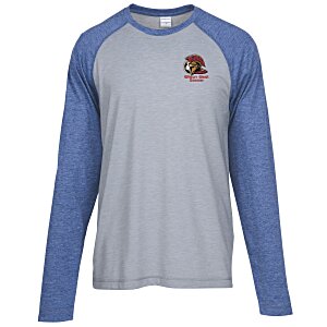 Voltage Tri-Blend Wicking LS T-Shirt - Men's - Colorblock - Embroidered Main Image