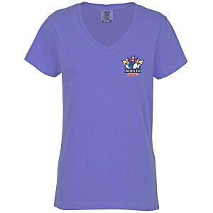 Comfort Colors Midweight V-Neck T-Shirt - Ladies' - Embroidered Main Image