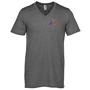 Anvil Featherweight V-Neck T-Shirt - Men's - Colors - Embroidered Main Image