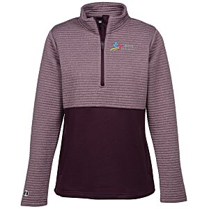 3D Regulate Ribbed Heather 1/4-Zip Pullover - Ladies' Main Image