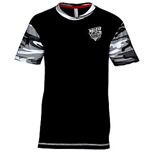 Code V Camo Sleeve T-Shirt Main Image