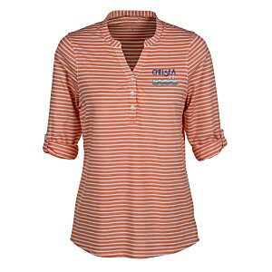 Vansport Pro Riviera Stripe 3/4-Sleeve Polo - Ladies' Main Image