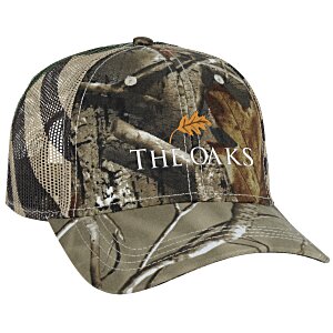 Flag Mesh Back Trucker Cap - CAMO Main Image