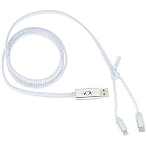 Zipper Duo Charging Cable Main Image