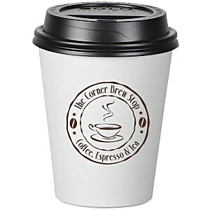 Insulated Paper Travel Cup with Lid - 8 oz. - Low Qty Main Image