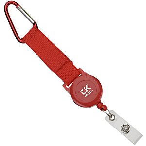 Heavy Duty Retractable Badge Holder with Carabiner Main Image