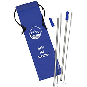 Stainless Steel Straw Set - 2 Pack - 24 hr Main Image