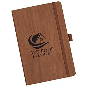 Soft Touch Wood Grain Notebook Main Image