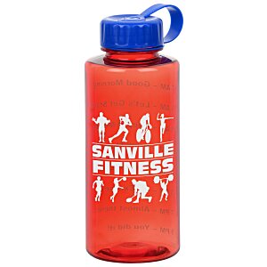 Mountain Bottle with Tethered Lid - 36 oz. - Drink Guide Main Image