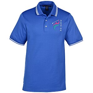 CrownLux Performance Plaited Tipped Polo - Men's Main Image