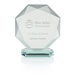 Octagon Jade Glass Award - 24 hr Main Image