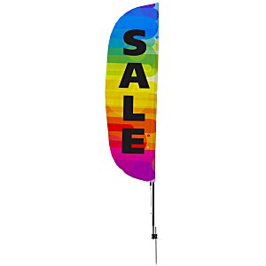 Outdoor Stadium Flutter Sail Sign - 10' - One Sided Main Image