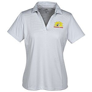 Micro Striped Performance Polo - Ladies' Main Image