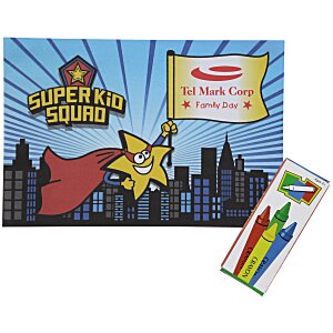 Super Kid Coloring Book & Crayon Set Main Image