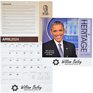 African-American Heritage Barack Obama Calendar Main Image