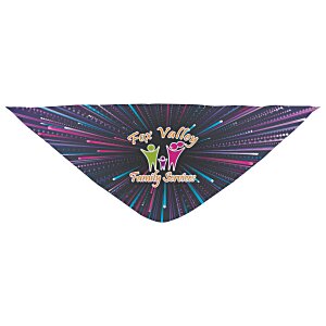 Microfiber Terry Triangle Bandana - Full Color Main Image