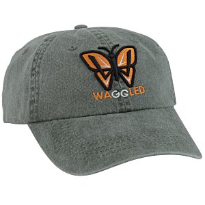 Washed Cotton Twill Cap - 3D Puff Embroidery Main Image