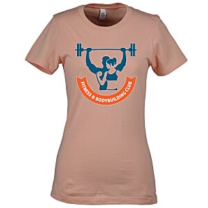 Next Level Fitted 4.3 oz. Crew T-Shirt - Ladies' - Full Color Main Image