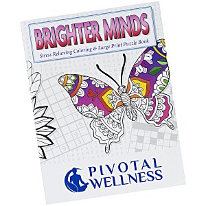 Brighter Minds Puzzle & Coloring Book Main Image