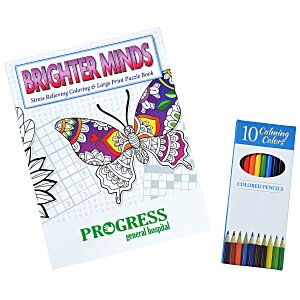 Brighter Minds Puzzle & Coloring Book - Set Main Image