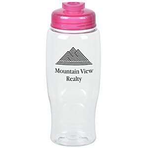 Clear Impact Comfort Grip Bottle with Flip Drink Lid - 27 oz. Main Image