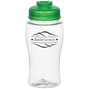 Clear Impact Poly-Pure Lite Bottle with Flip Drink Lid - 18 oz. Main Image