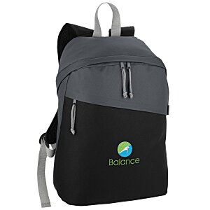 Slant Cut Laptop Backpack - Embroidered Main Image