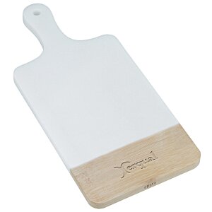 Marble and Bamboo Cutting Board Main Image