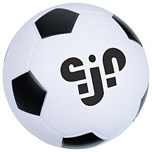 Sports Squishy Stress Reliever - Soccer Ball - 24 hr Main Image