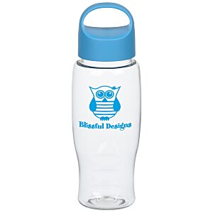 Clear Impact Comfort Grip Bottle with Oval Crest Lid - 27 oz. Main Image