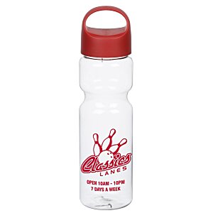 Clear Impact Olympian Bottle with Oval Crest Lid - 28 oz. Main Image