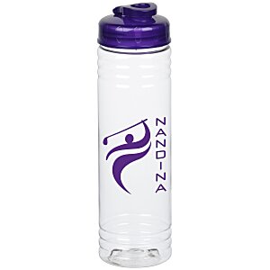 Clear Impact Halcyon Water Bottle with Flip Drink Lid - 24 oz. Main Image