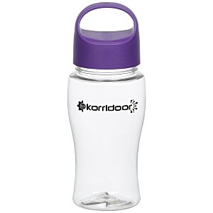 Clear Impact Poly-Pure Lite Bottle with Oval Crest Lid - 18 oz. Main Image