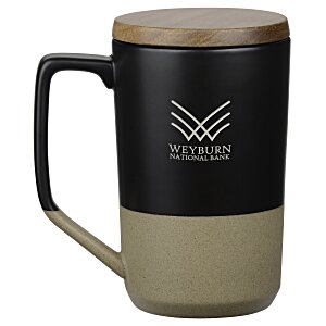 Tahoe Tea and Coffee Mug with Lid - 15 oz. - Laser Imprint Main Image