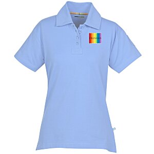 Ringspun Combed Cotton Jersey Polo - Ladies' - Full Color Main Image