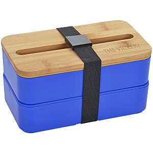 Stackable Bento Lunch Set with Phone Stand Lid Main Image