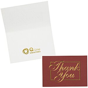 Red and Gold Thank You Card Main Image