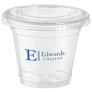 Clear Soft Plastic Cup with Lid - 9 oz. Main Image