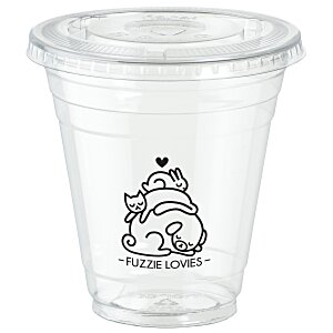 Clear Soft Plastic Cup with Lid - 12 oz. Main Image