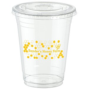 Clear Soft Plastic Cup with Lid - 16 oz. Main Image