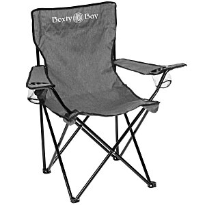Heathered Folding Chair with Carrying Bag Main Image