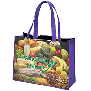Full Color Shopping Tote - 12" x 16" - 2 Sided Main Image