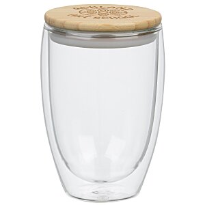 Easton Glass Cup with Bamboo Lid - 12 oz. - 24 hr Main Image