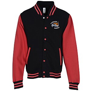 Letterman Sweatshirt Jacket Main Image