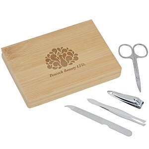 Manicure Set in Bamboo Case Main Image